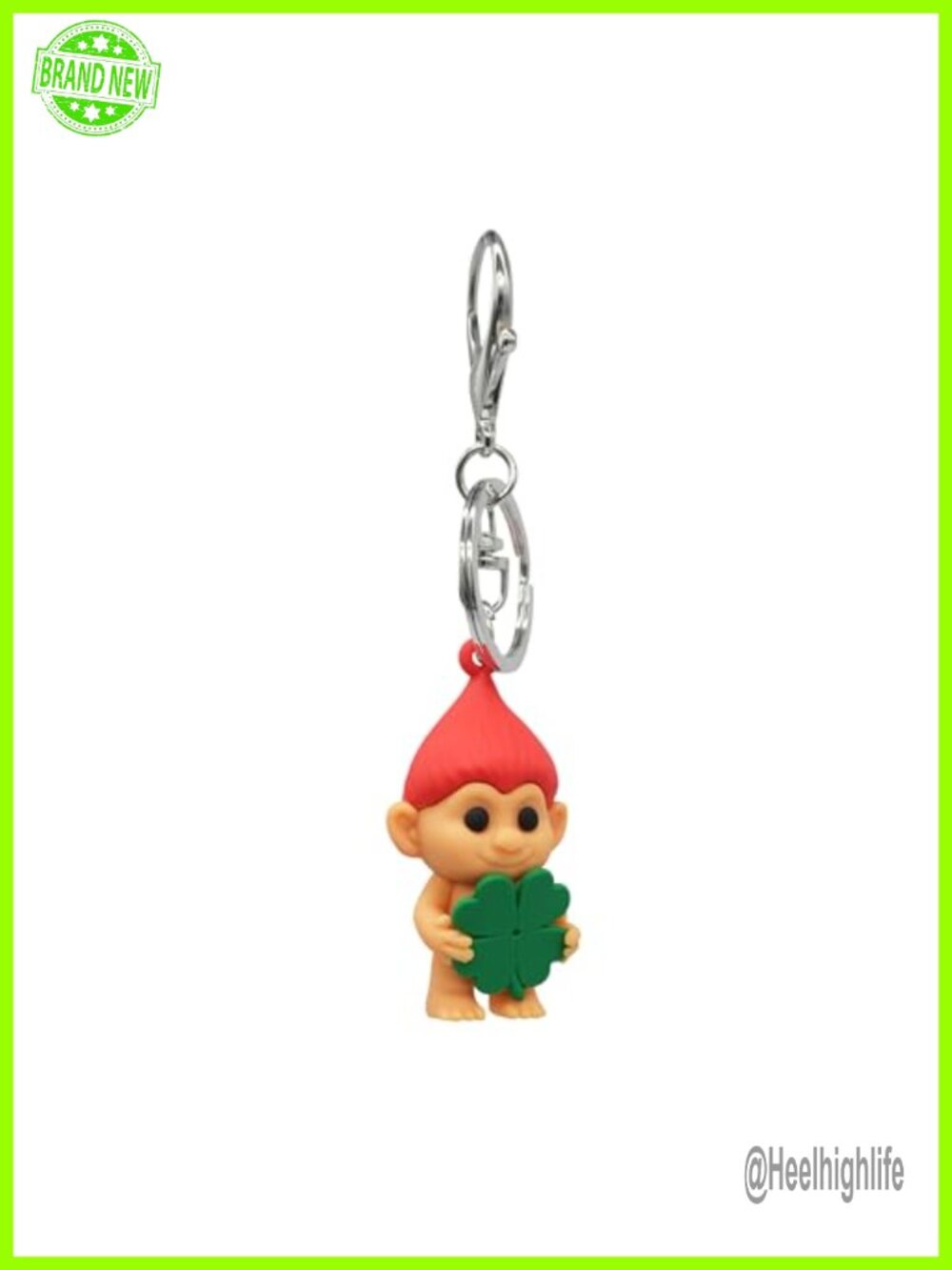Troll Keychain Charm Clip On Bag Purse Accessory Lucky Novelty Gift